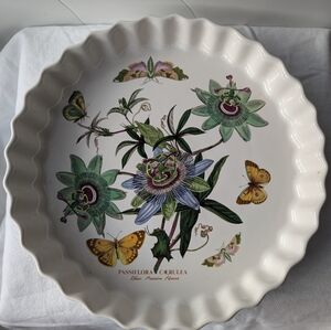 Portmeirion Botanic Garden Passion Flower Quiche Dish Discontinued